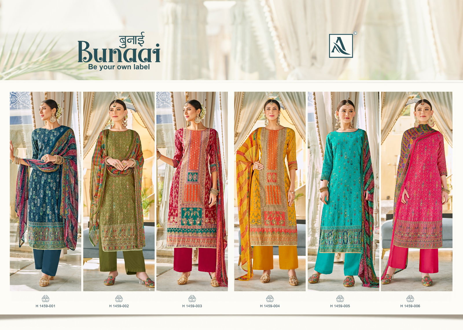 Bunnai By Alok Heavy Viscose Designer Dress Material Wholesale Clothing Suppliers In India
